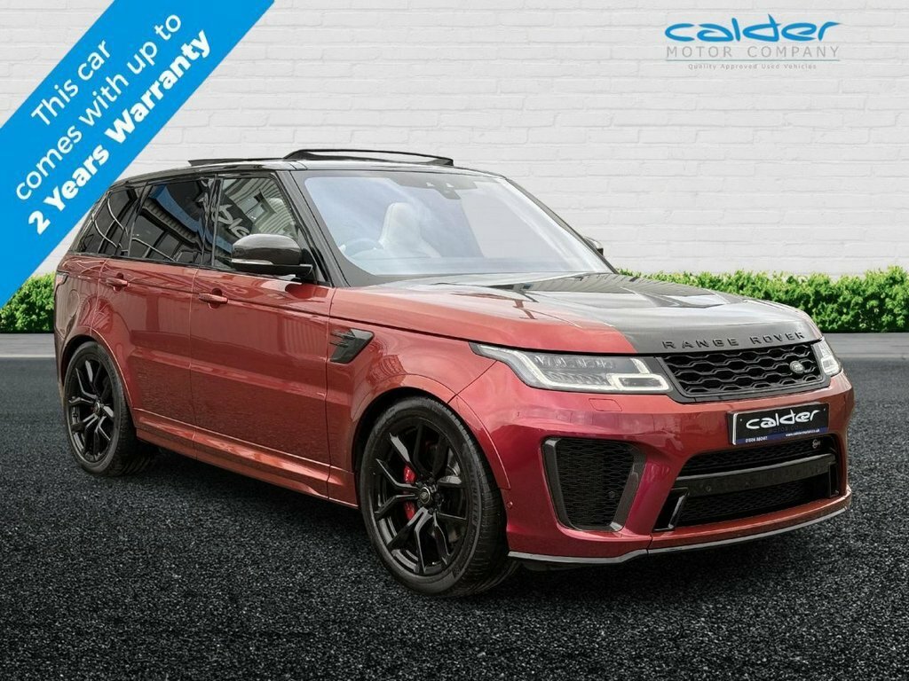 Land Rover Range Rover Sport 5.0 P575 V8 Svr Suv 4Wd Euro 6 S Red