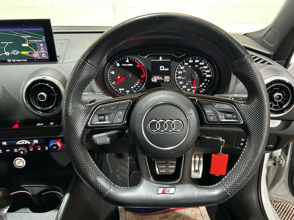 Audi A3 1.6 Tdi 30 Black Edition S Tronic Euro 6 Ss YB19GUV White #6