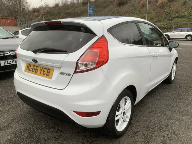 Ford Fiesta 1.25 Zetec White Edition Hatchback Manu ML66YCB White #6