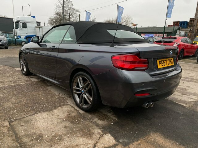 BMW 2 Series 220D M Sport Convertible PE67CHO Grey #6