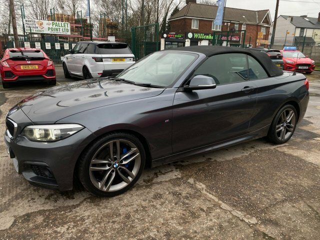 BMW 2 Series 220D M Sport Convertible PE67CHO Grey #4