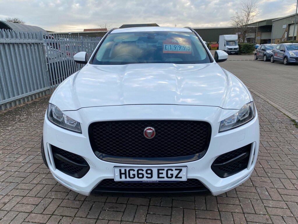 Jaguar F-Pace 2.0 D240 R-sport Awd Euro 6 Ss HG69EGZ White #2