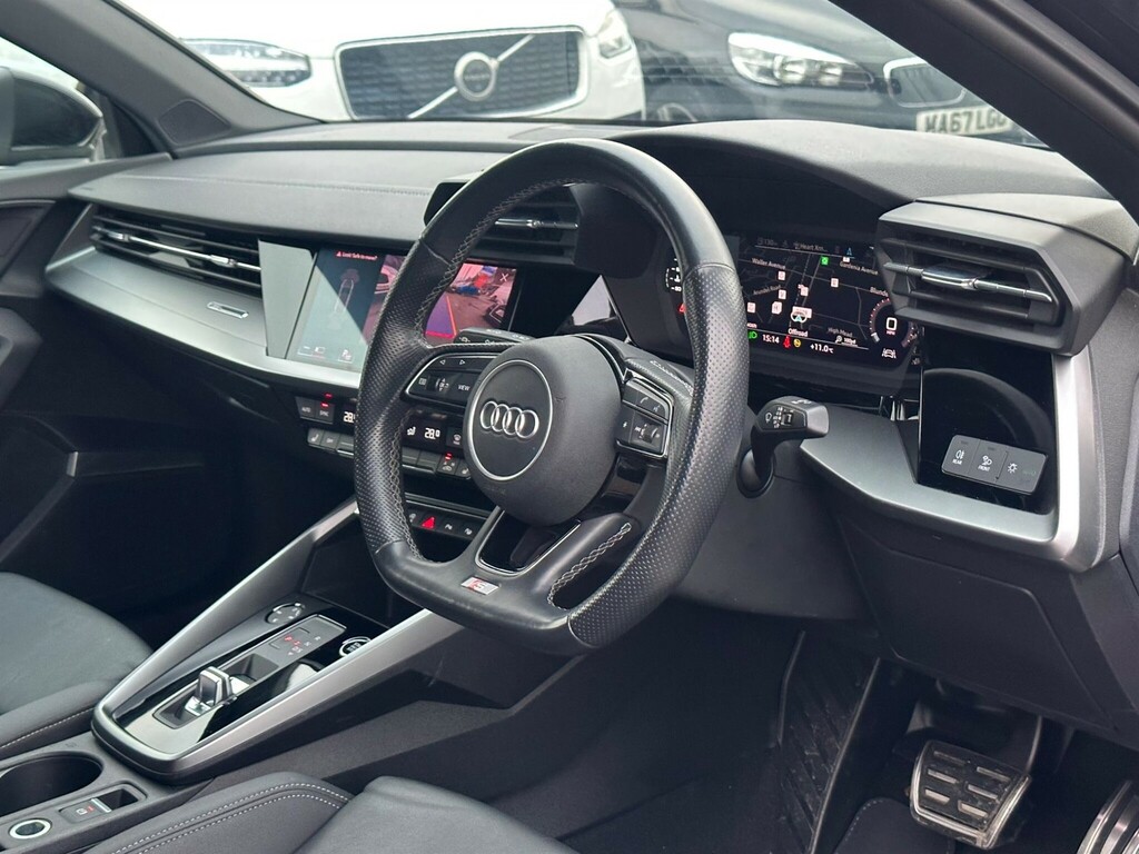 Audi A3 1.0 Tfsi 30 S Line S Tronic Euro 6 Ss LP21EGF Black #4