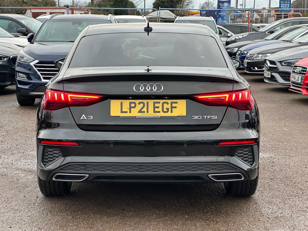 Audi A3 1.0 Tfsi 30 S Line S Tronic Euro 6 Ss LP21EGF Black #6