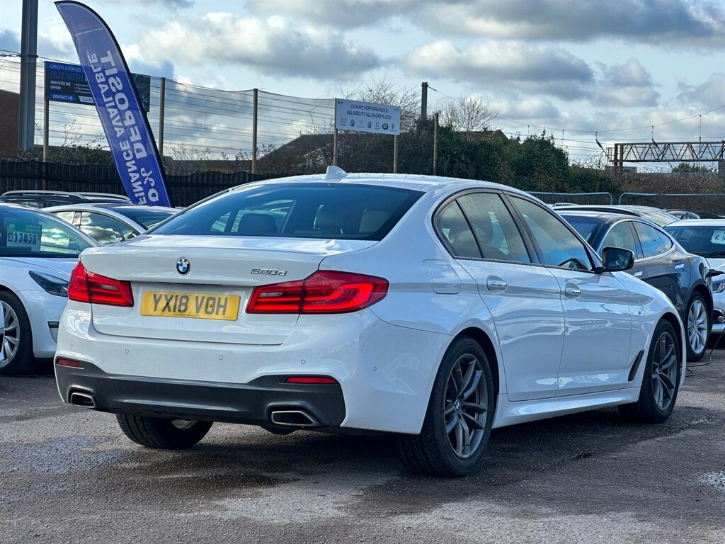 BMW 5 Series 2.0 520D M Sport Euro 6 Ss YX18VOH White #6