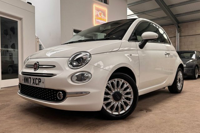 Fiat 500 1.2 Lounge Hatchback Euro 6 S S White