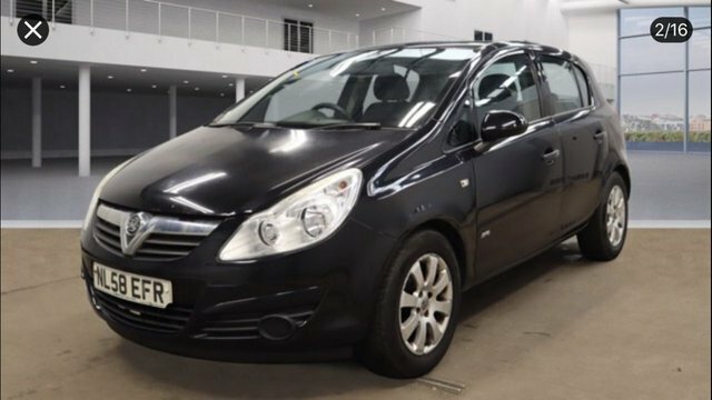 Vauxhall Corsa Hatchback NL58EFR Black #6