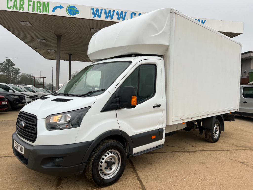 Ford Transit Custom 2.0 350 Ecoblue Luton Fwd L3 Eur YO68YVB White #4