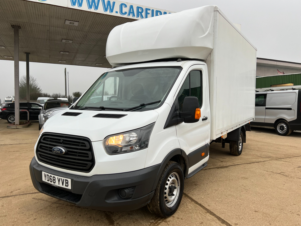 Ford Transit Custom 2.0 350 Ecoblue Luton Fwd L3 Eur YO68YVB White #5