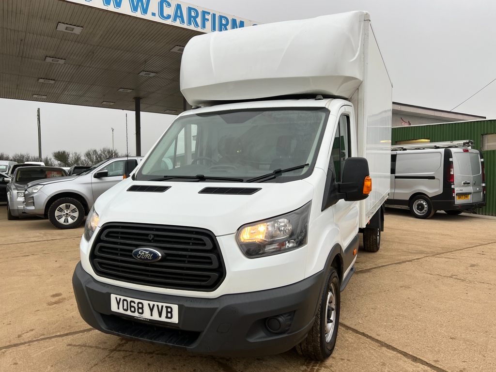 Ford Transit Custom 2.0 350 Ecoblue Luton Fwd L3 Eur YO68YVB White #6