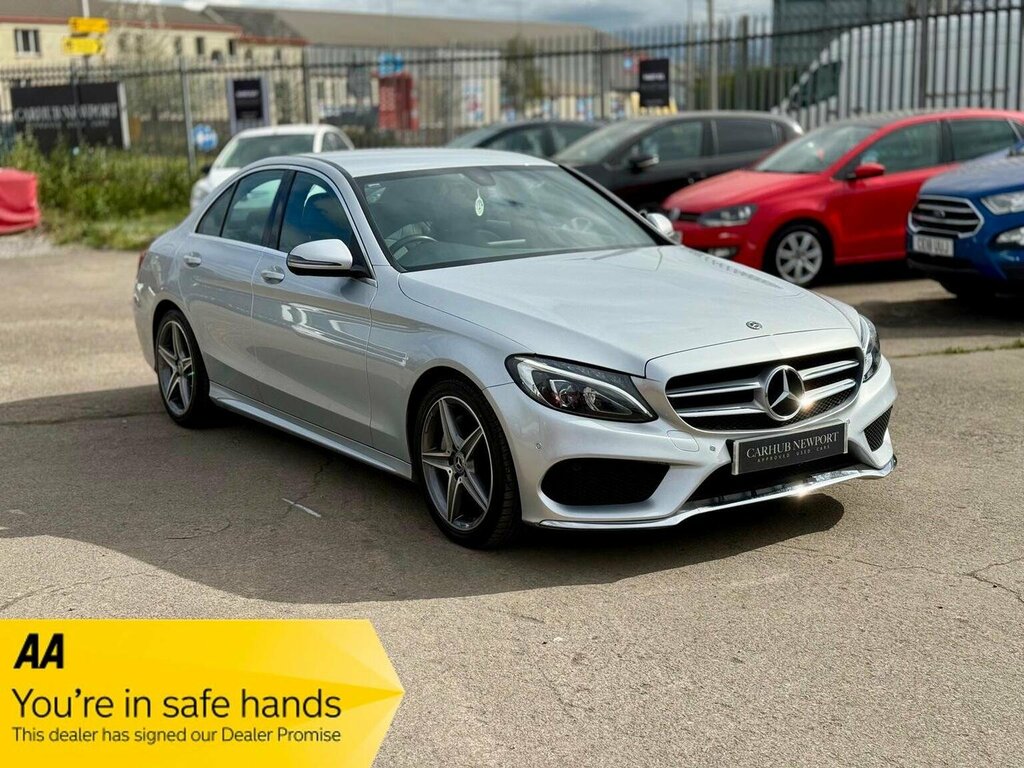 Mercedes-Benz C Class Saloon 2.1 C220d Amg Line G-tronic Euro 6 Ss 4 Silver