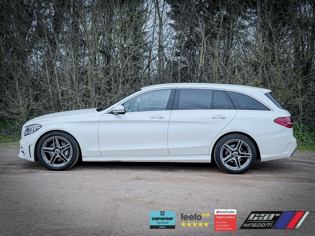 Mercedes-Benz C Class 2.0 C220d Amg Line KY19FCW White #3