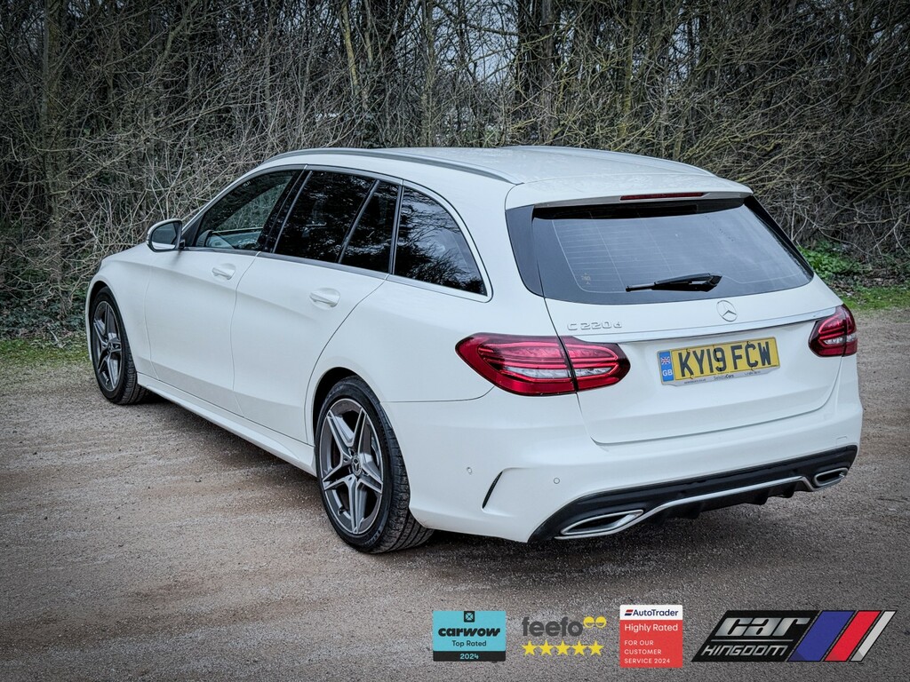 Mercedes-Benz C Class 2.0 C220d Amg Line KY19FCW White #6