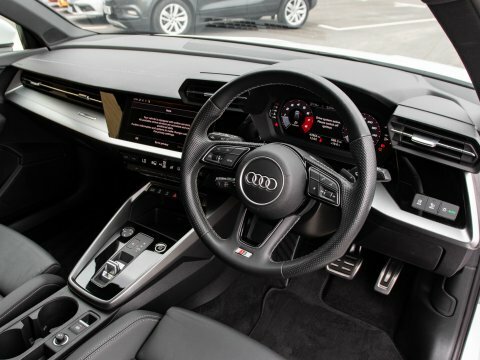 Audi A3 Hatchback YB72LFX White #4