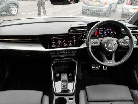 Audi A3 Hatchback YB72LFX White #3