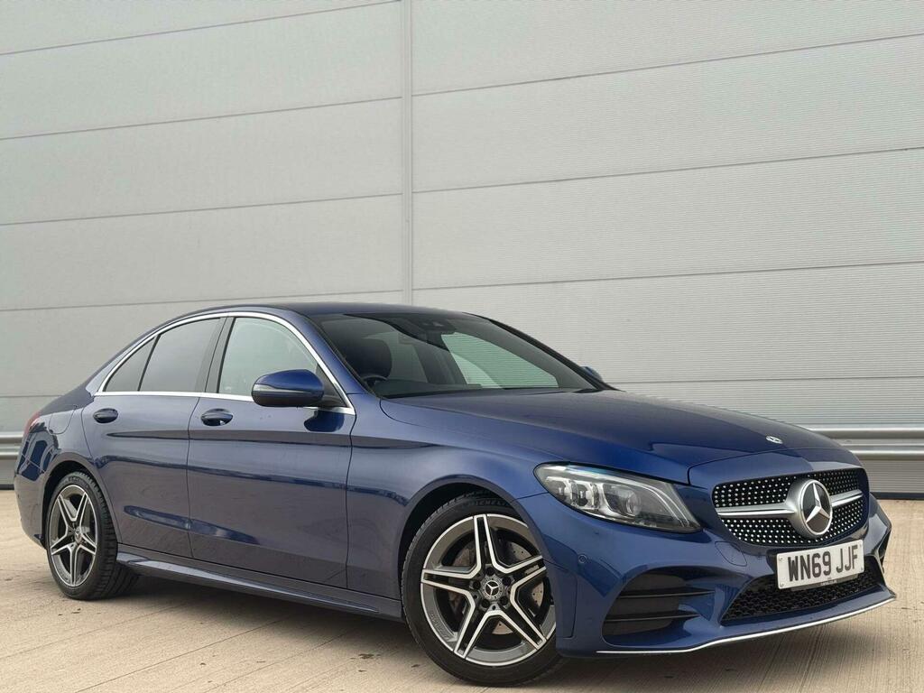 Mercedes-Benz C Class 1.5 C200 Mhev Eq Boost Amg Line Premium G-tronic WN69JJF Blue #2