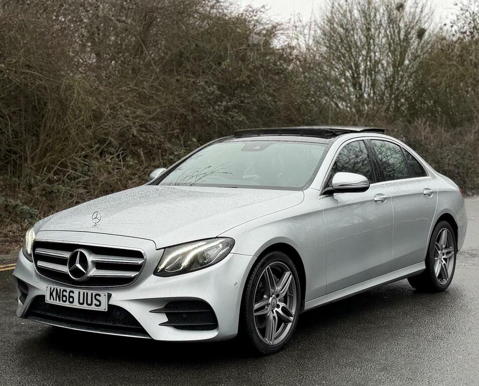 Mercedes-Benz E Class Saloon 2.0 E220d Amg Line Premium G-tronic Euro KN66UUS Silver #3