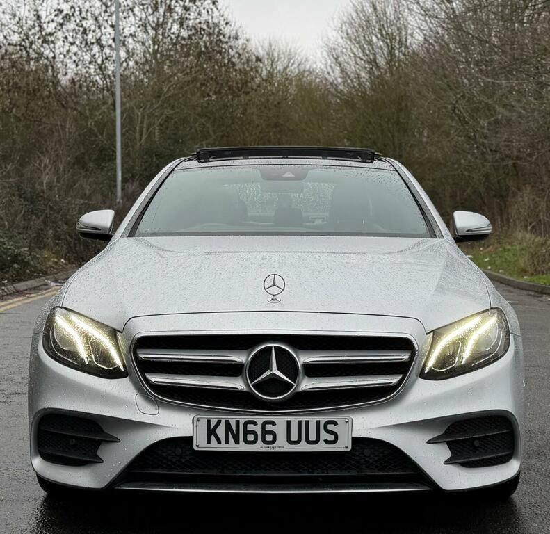 Mercedes-Benz E Class Saloon 2.0 E220d Amg Line Premium G-tronic Euro KN66UUS Silver #2