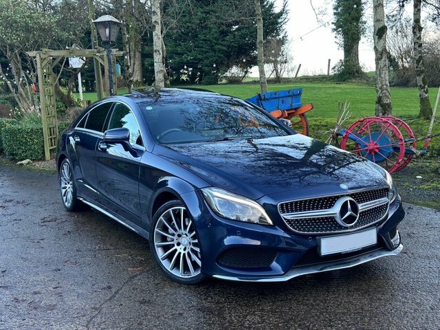 Mercedes-Benz CLS 2017 3.0 Cls350d V6 Amg Line Premium Plus Coupe Blue