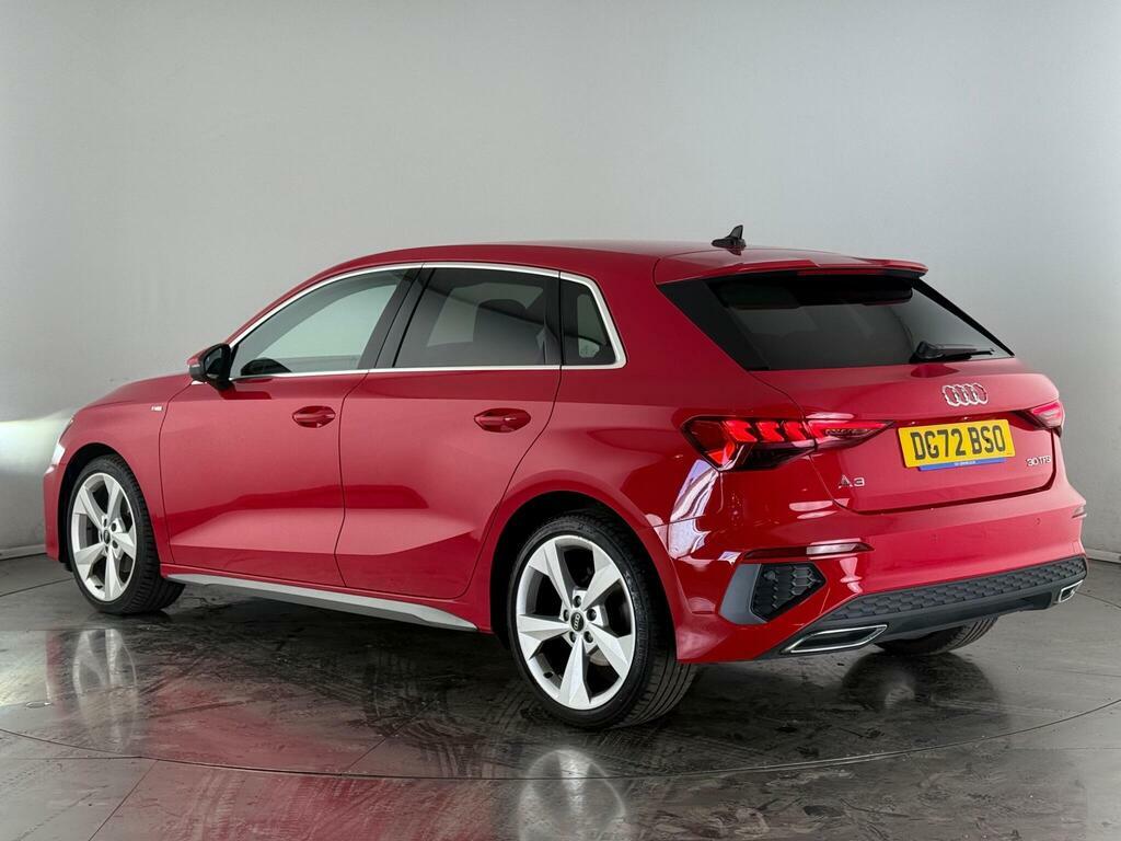 Audi A3 1.0 Tfsi 30 S Line Sportback Euro 6 Ss DG72BSO Red #3