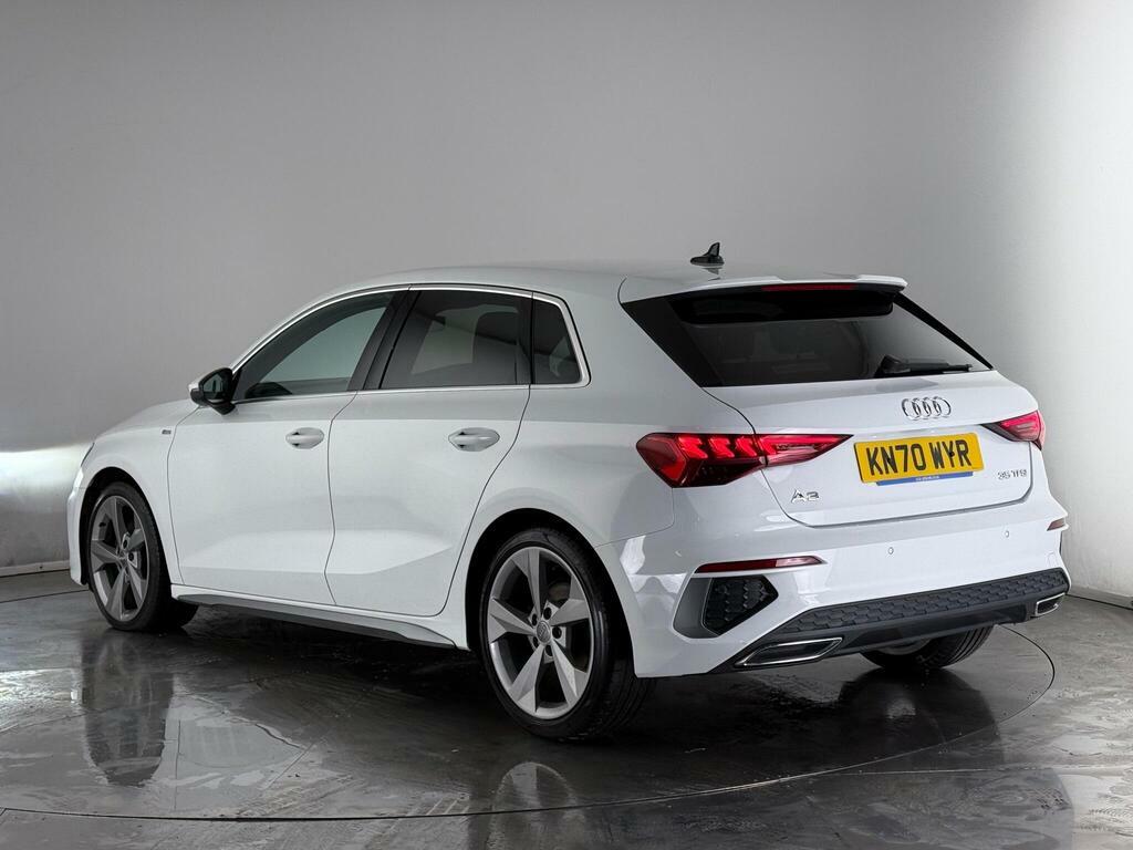 Audi A3 1.5 Tfsi 35 S Line Sportback S Tronic Euro 6 Ss White #2