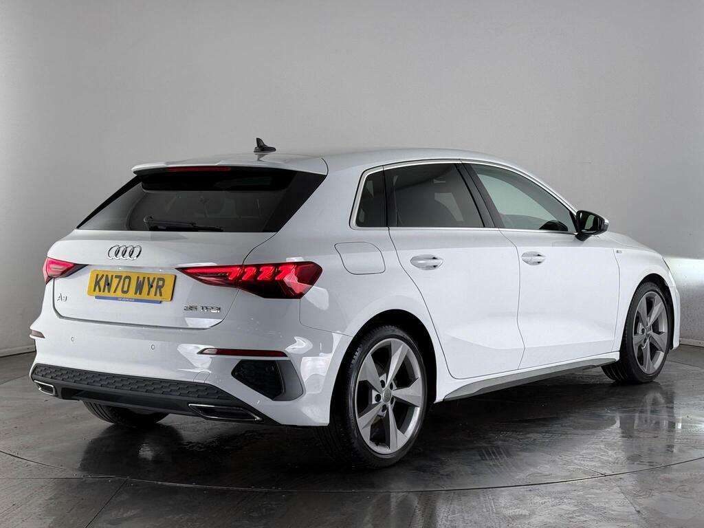 Audi A3 1.5 Tfsi 35 S Line Sportback S Tronic Euro 6 Ss White #3