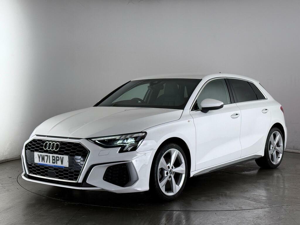 Audi A3 1.0 Tfsi 30 S Line Sportback Euro 6 Ss YM71BPV White #2