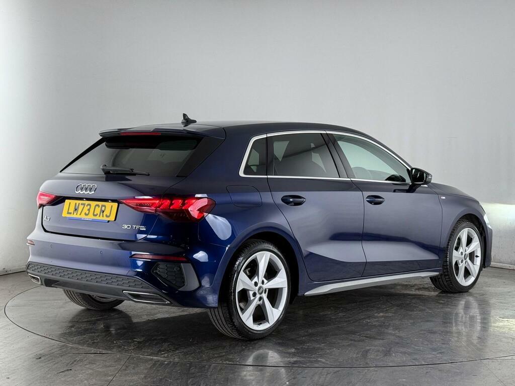 Audi A3 1.0 Tfsi 30 S Line Sportback S Tronic Euro 6 Ss LM73CRJ Blue #4