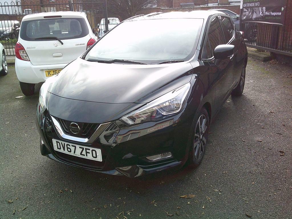 Nissan Micra 0.9 Ig-t N-connecta Euro 6 S S DV67ZFO Black #3