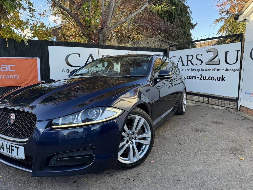 Jaguar XF Estate 3.0 D S V6 Portfolio 2014 HY14HFT Blue #4