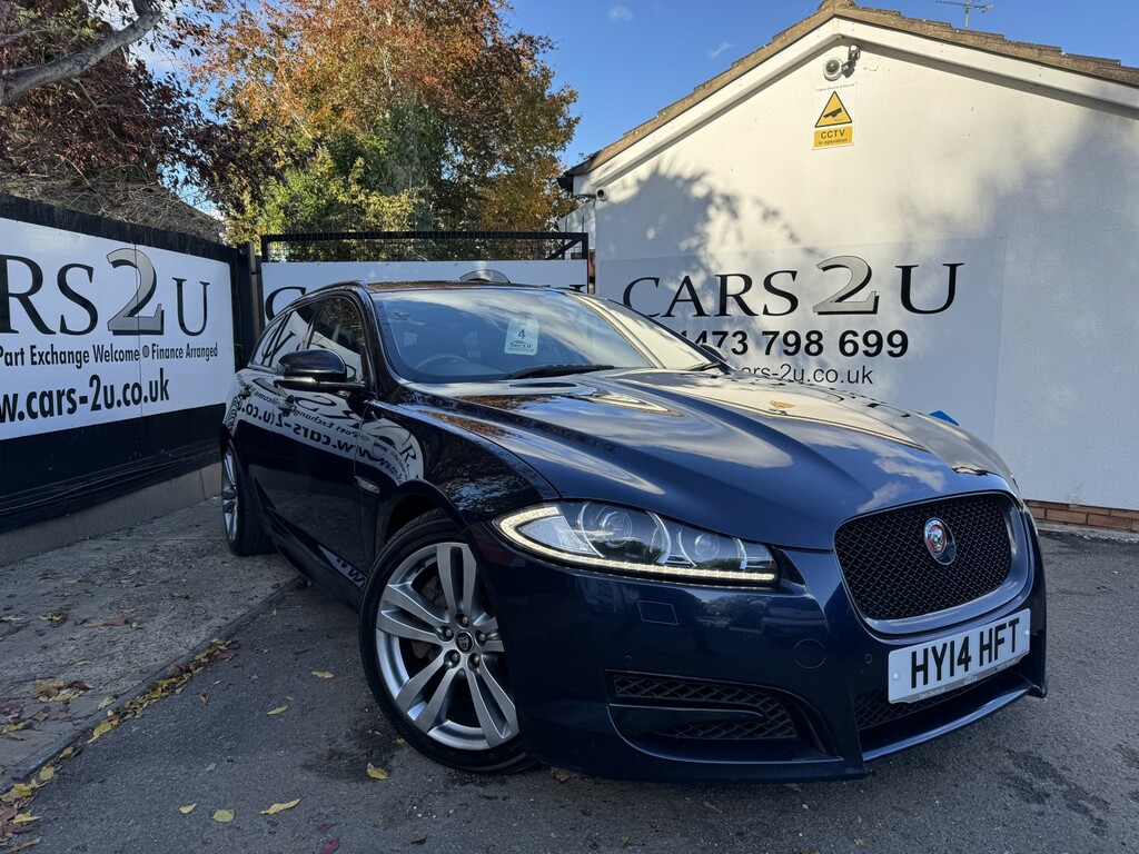 Jaguar XF Estate 3.0 D S V6 Portfolio 2014 HY14HFT Blue #2