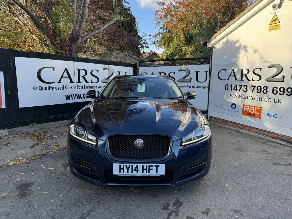 Jaguar XF Estate 3.0 D S V6 Portfolio 2014 HY14HFT Blue #3