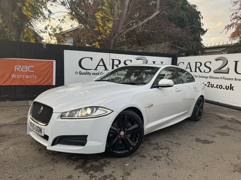 Jaguar XF Saloon 2.2 D R-sport Black 2015 YF15UON White #3