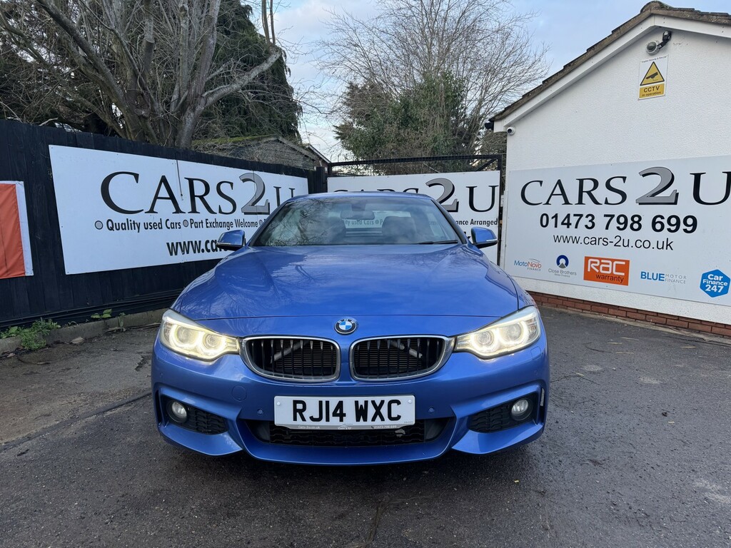 BMW 4 Series Convertible 2.0 428I M Sport Convertible 2014 RJ14WXC Blue #4