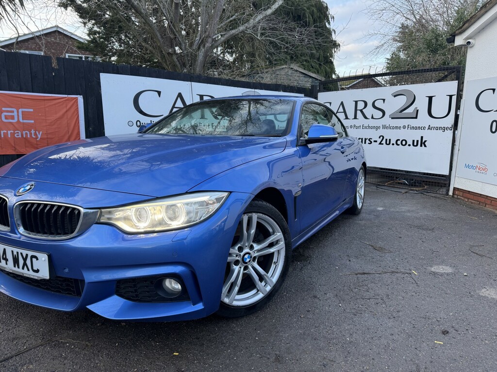 BMW 4 Series Convertible 2.0 428I M Sport Convertible 2014 RJ14WXC Blue #6