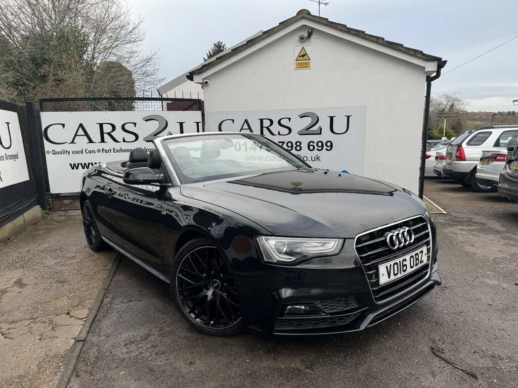 Audi A5 Convertible 2.0 Tdi S Line Special Edition Plus 2 Black