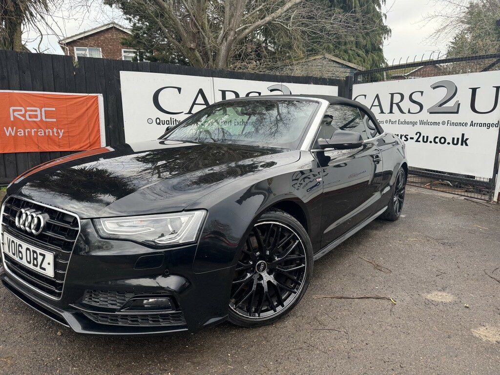 Audi A5 Convertible 2.0 Tdi S Line Special Edition Plus 2 VO16OBZ Black #5