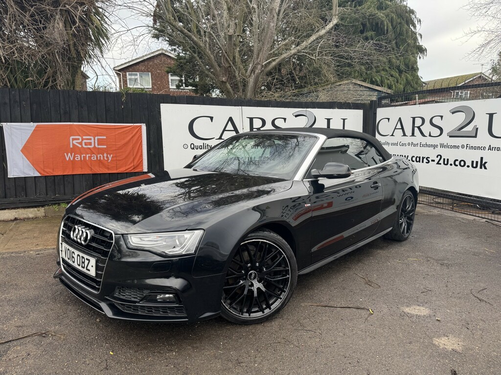 Audi A5 Convertible 2.0 Tdi S Line Special Edition Plus 2 VO16OBZ Black #6