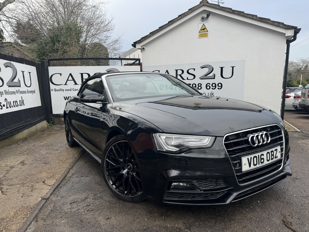 Audi A5 Convertible 2.0 Tdi S Line Special Edition Plus 2 VO16OBZ Black #3