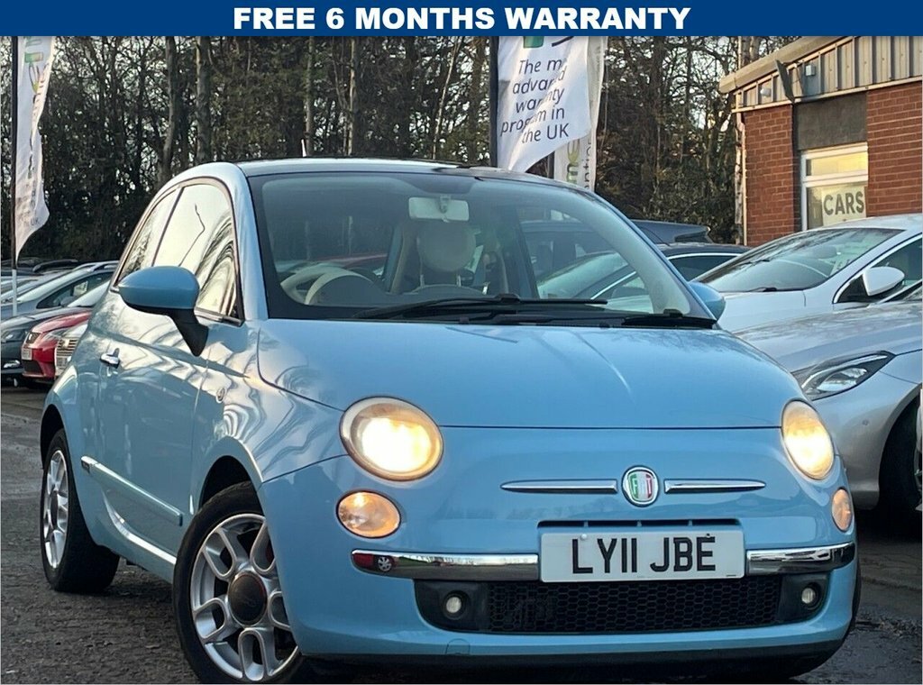 Fiat 500 0.9 Lounge Dualogic 85 Bhp Blue
