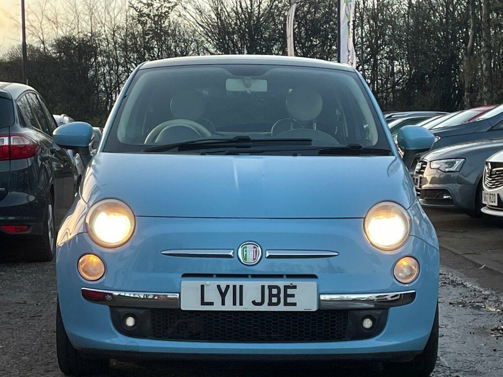Fiat 500 0.9 Lounge Dualogic 85 Bhp LY11JBE Blue #2