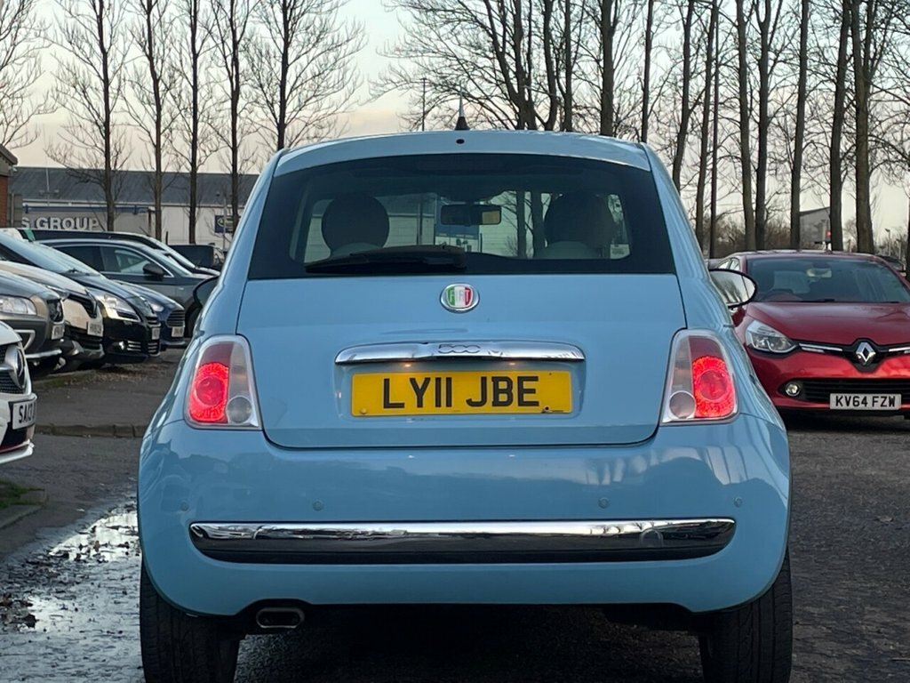 Fiat 500 0.9 Lounge Dualogic 85 Bhp LY11JBE Blue #6