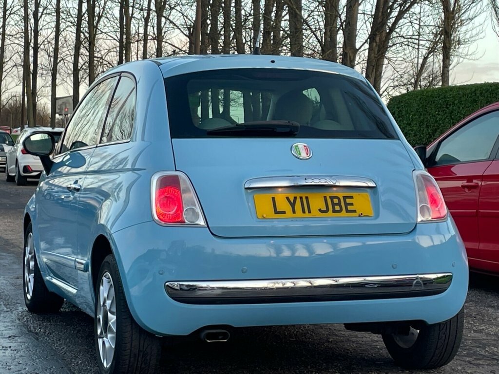 Fiat 500 0.9 Lounge Dualogic 85 Bhp LY11JBE Blue #5