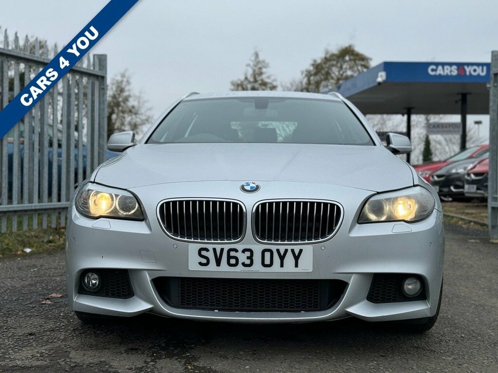 BMW 5 Series 2L 520D M Sport Touring SV63OYY Silver #2