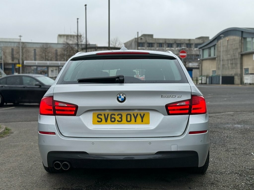 BMW 5 Series 2L 520D M Sport Touring SV63OYY Silver #6