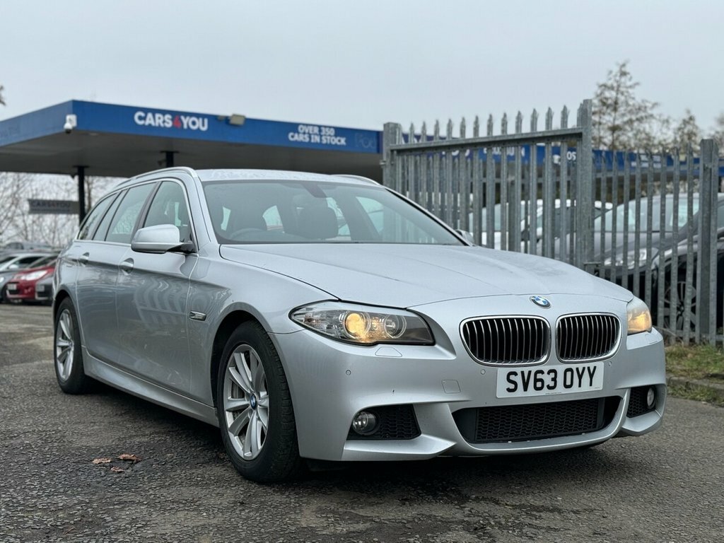 BMW 5 Series 2L 520D M Sport Touring Silver
