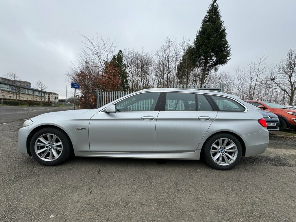 BMW 5 Series 2L 520D M Sport Touring SV63OYY Silver #4
