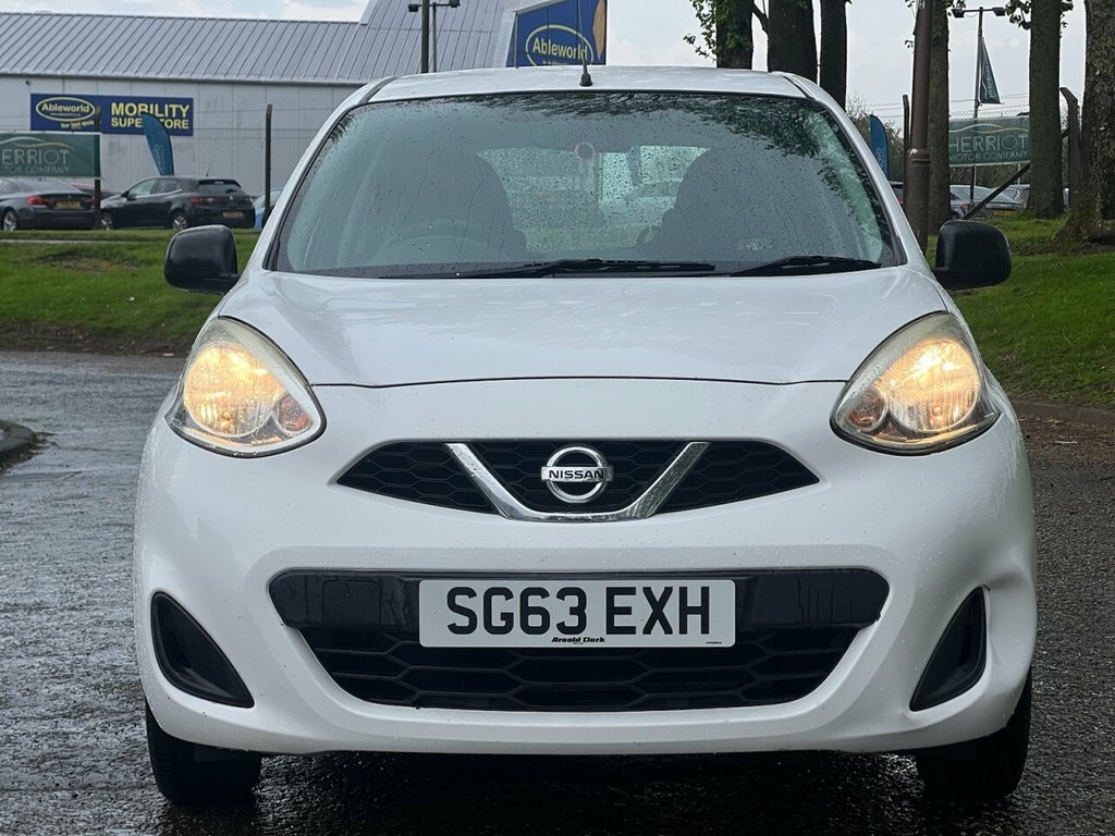Nissan Micra 1L Visia SG63EXH White #2