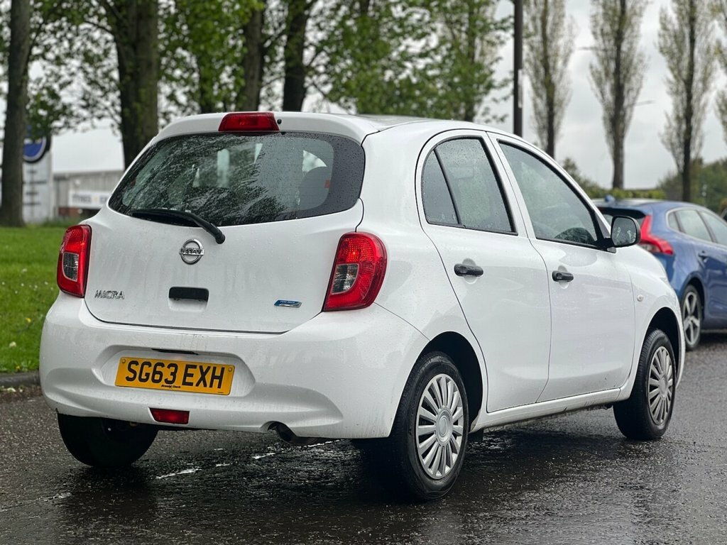 Nissan Micra 1L Visia SG63EXH White #4