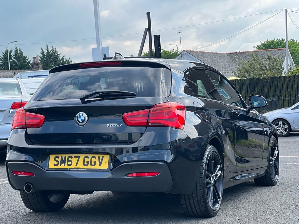 BMW 1 Series 2L 118D M Sport SM67GGV Black #4